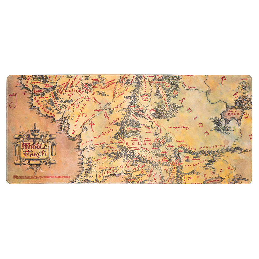 Mousepad Lord of the Rings Map