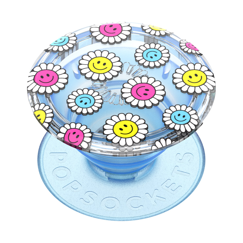 Translucent Blue Kawaii Daisies